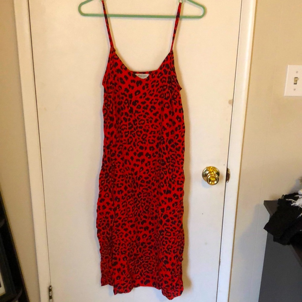 Red Leopard summer dress